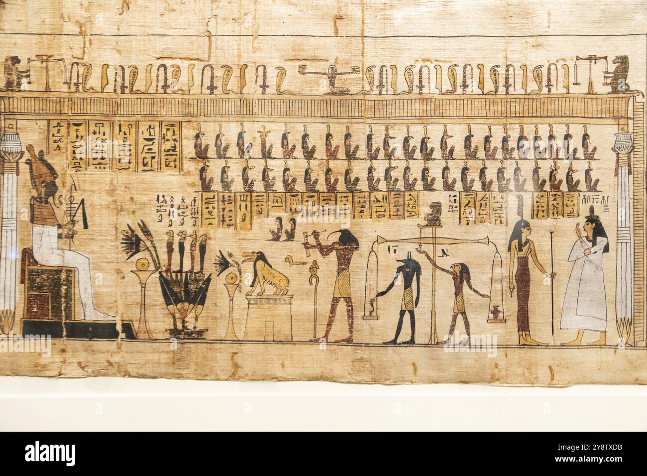 Detail des Totenbuchs im Ägyptischen Museum