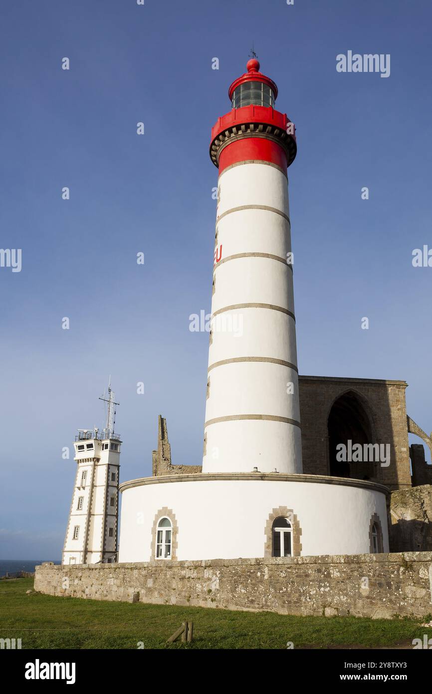 Saint Mathieu lighthouse, Brittany, France, Europe Stock Photo - Alamy