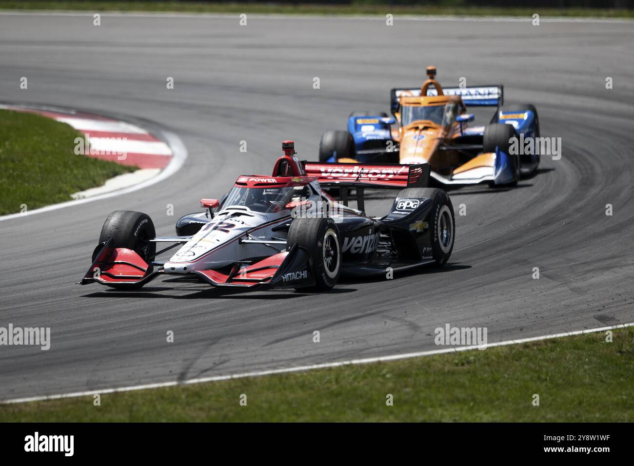 WILL POWER (12) of Toowoomba, Australia drives on track the Honda Indy 200 at Mid-Ohio at the Mid-Ohio Sports Car Course in Lexington OH Stock Photo