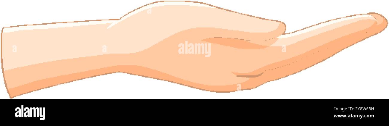 Vector image of an open hand Stock Vector Image & Art - Alamy