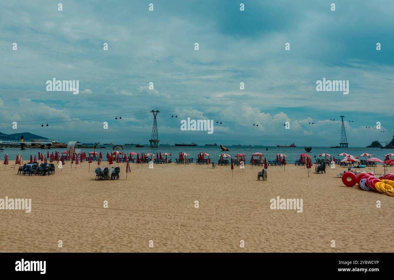 Busan, South Korea - August 31, 2024 - the popular Songdo Beach in the ...