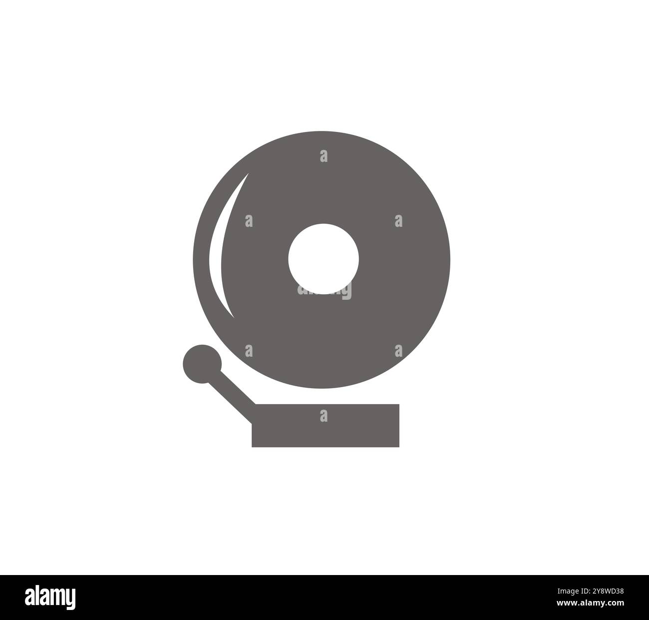 School Bell I vector icon. School, education, equipment Stock Vector