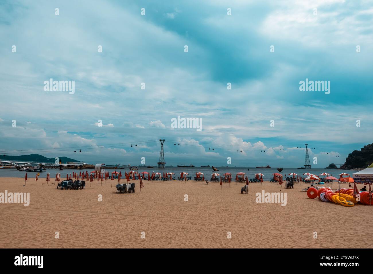 Busan, South Korea - August 31, 2024 - the popular Songdo Beach in the ...