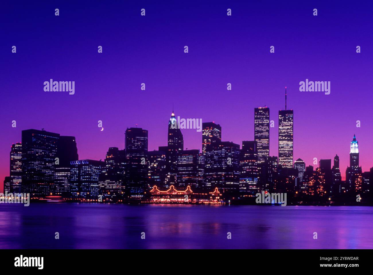 1980s skyline new york city night hi-res stock photography 1980s skyline new york city night hi-res stock photography