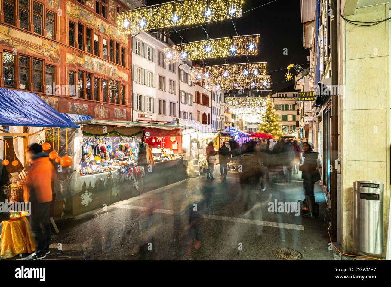 Weihnachtsmarkt Liestal, Kanton Baselland Stock Photo