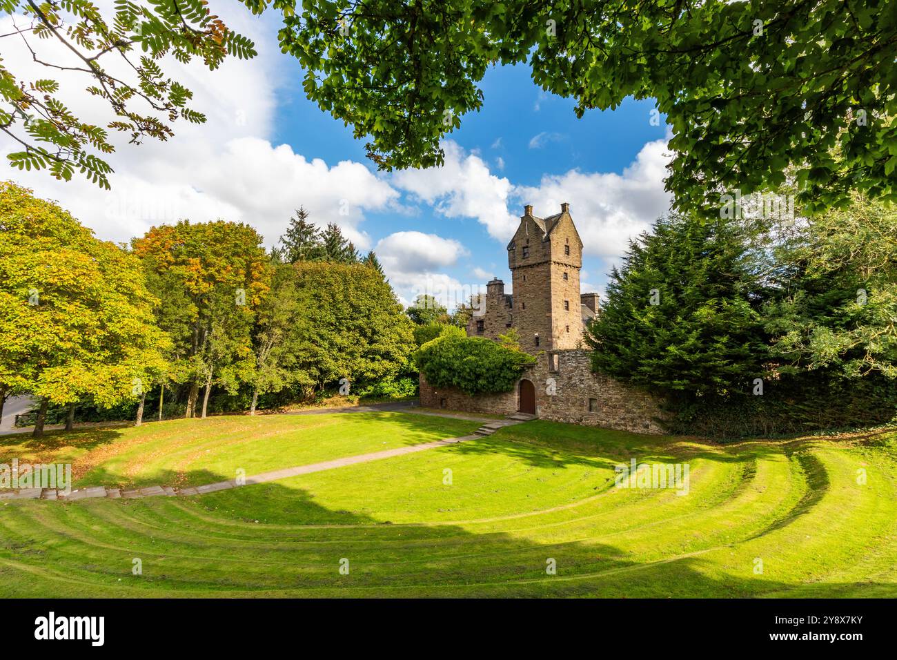 Dundee city, Claypotts Castle, Scotland Stock Photo