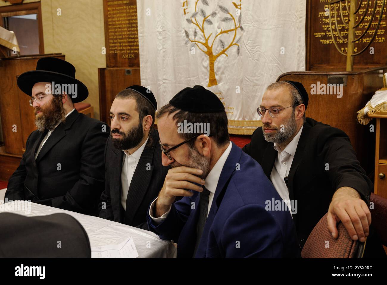 Tottenham Jewish Members of the Jewish community listen to Foreign Secretary David Lammy ...