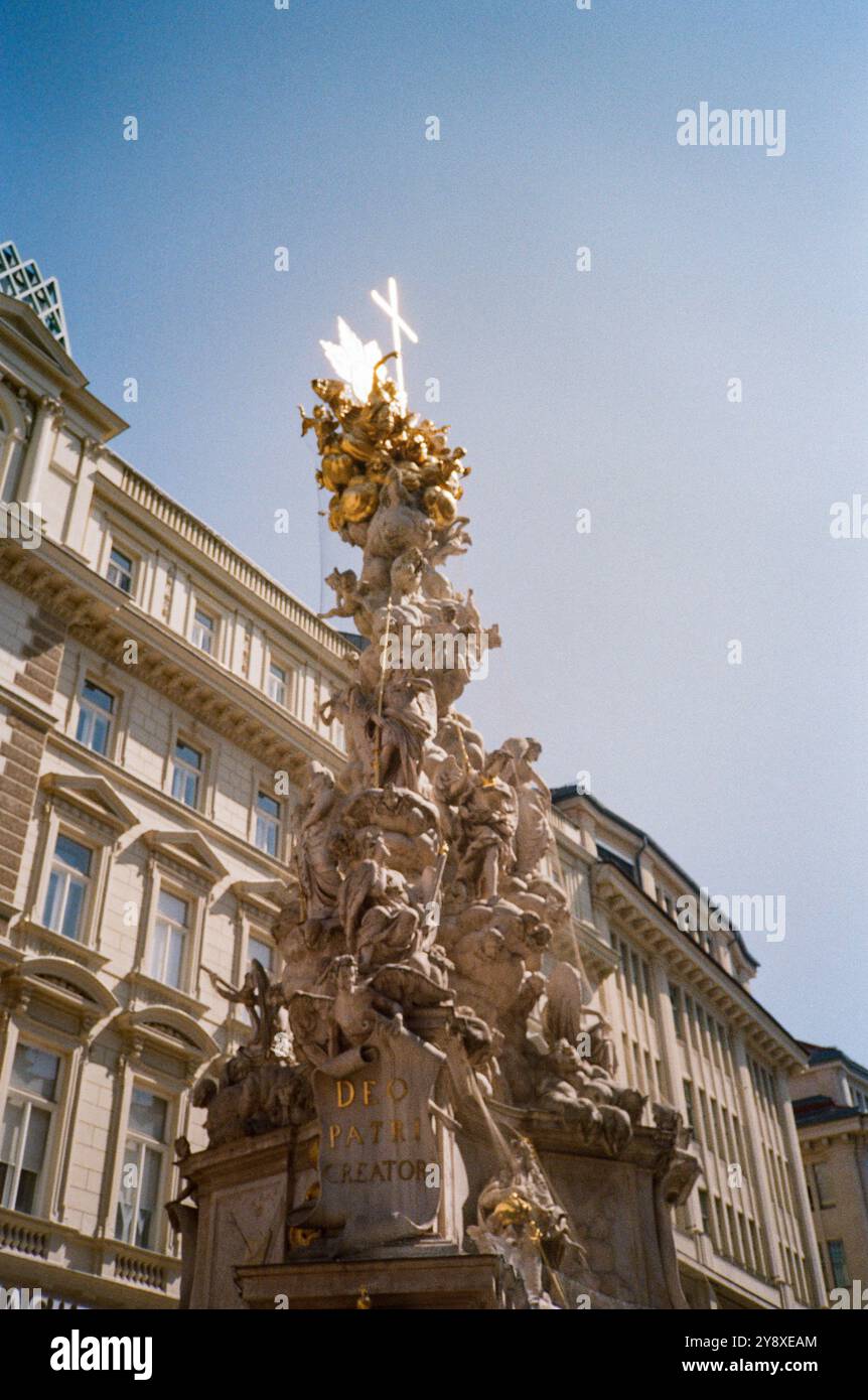 Plague column, Vienna, Austria, Europe. Stock Photo