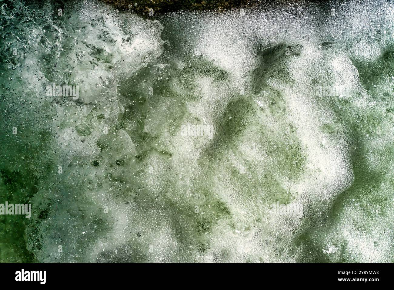 Close-up of cold water and very refreshing, sparkling and invigorating Stock Photo