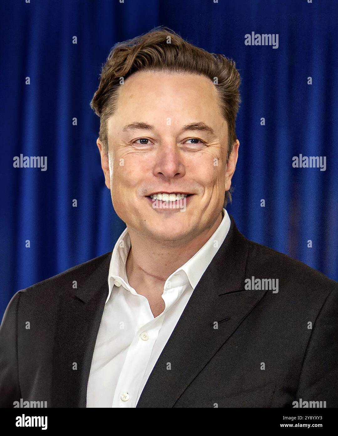 Elon Musk. Portrait of the South African born billionaire, Elon Reeve