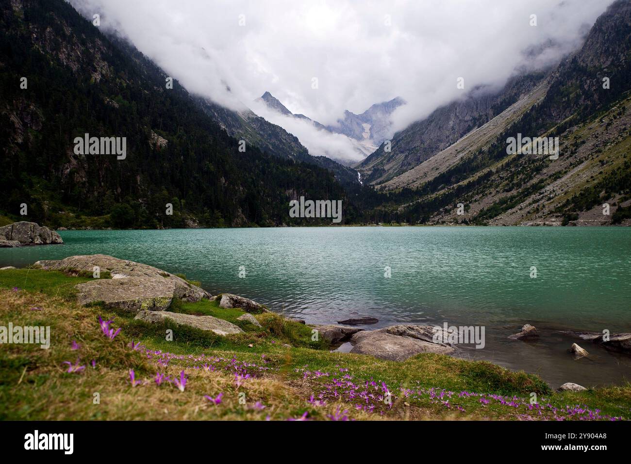 Lac de Gaube Stock Photo