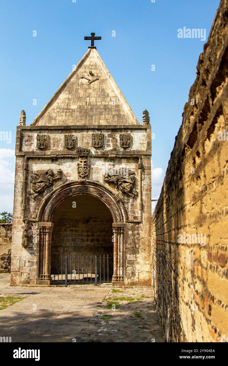 An old chapel in Calpan Exconvent Stock Photo - Alamy