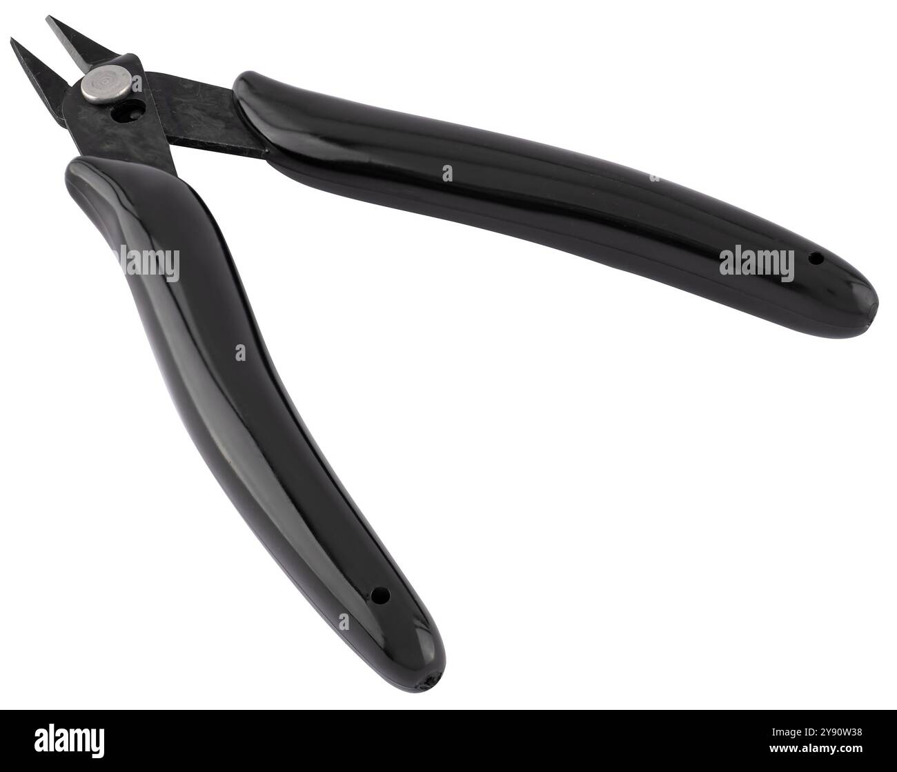 Wire cutters, tool, on a white background in insulation. Stock Photo
