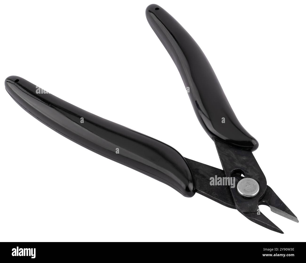 Wire cutters, tool, on a white background in insulation. Stock Photo