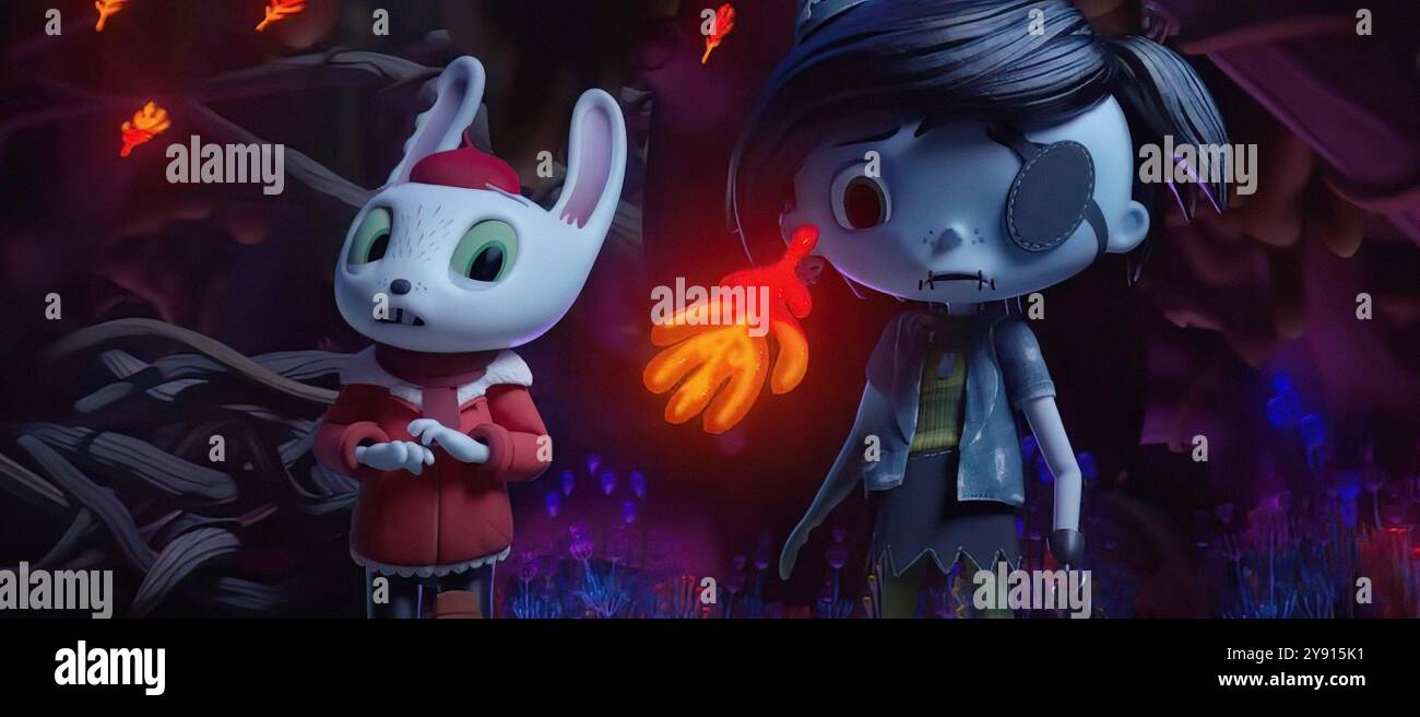 SCARYGIRL, from left: Bunniguru (voice: Remy Hii), Arkie (voice