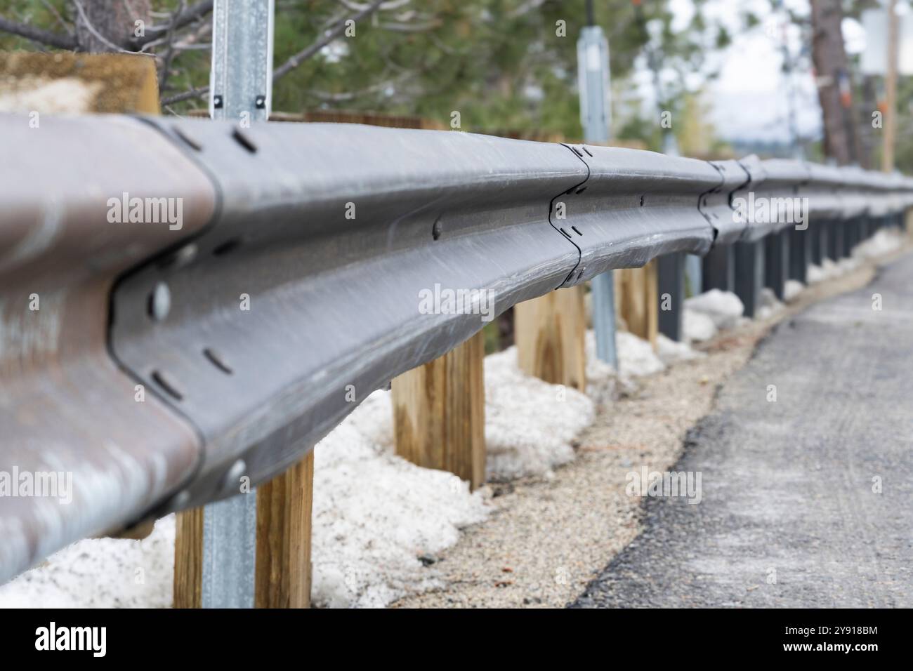 Closeup snow guard safety in hi-res stock photography and images - Alamy