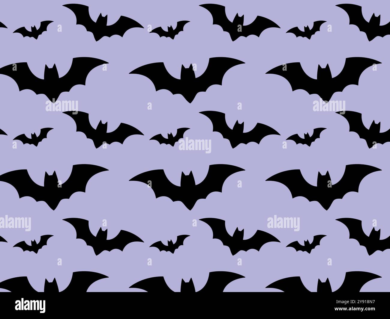 Bat pattern. Halloween design. Vector illustration Stock Vector Image ...