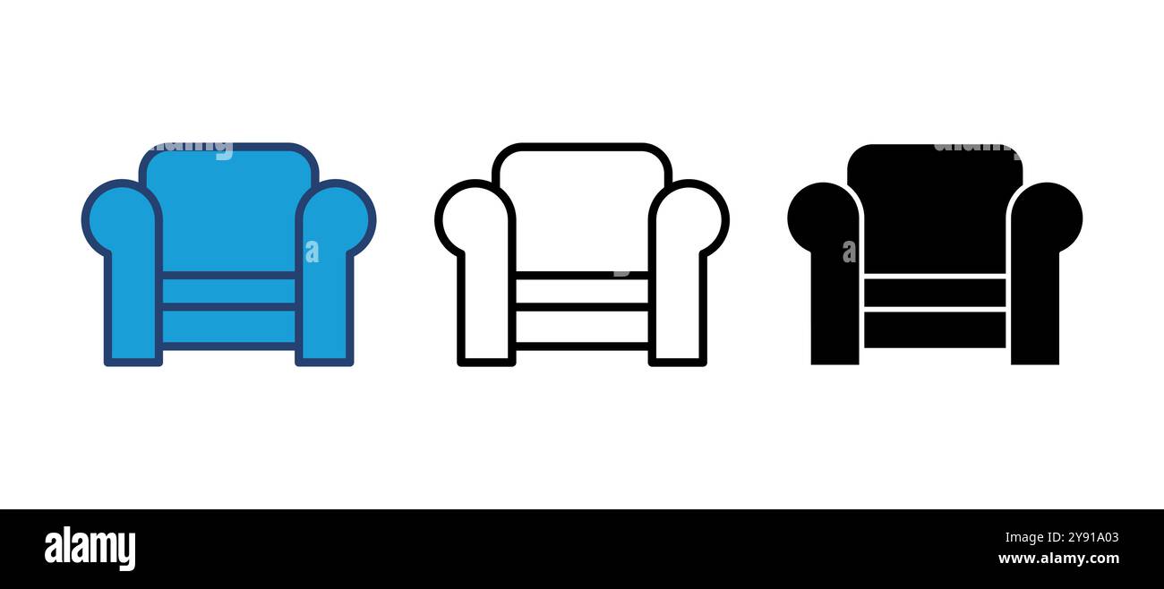 Sofa icon vector. sofa icon illustration Stock Vector Image & Art - Alamy