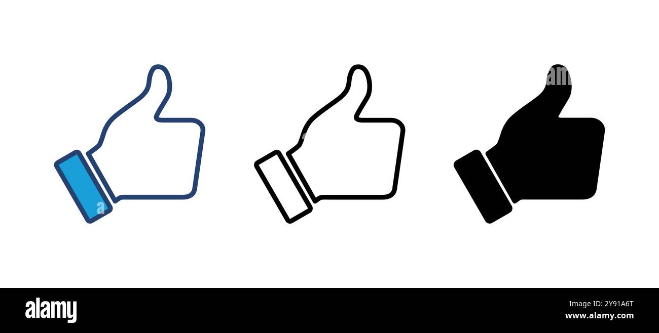 Thumbs up icon vector. Hand like. Like icon vector Stock Vector Image ...