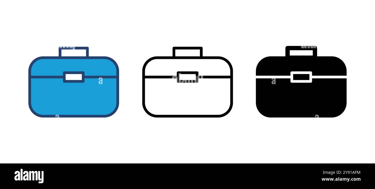 Briefcase icon vector. suitcase icon. luggage symbol Stock Vector Image ...