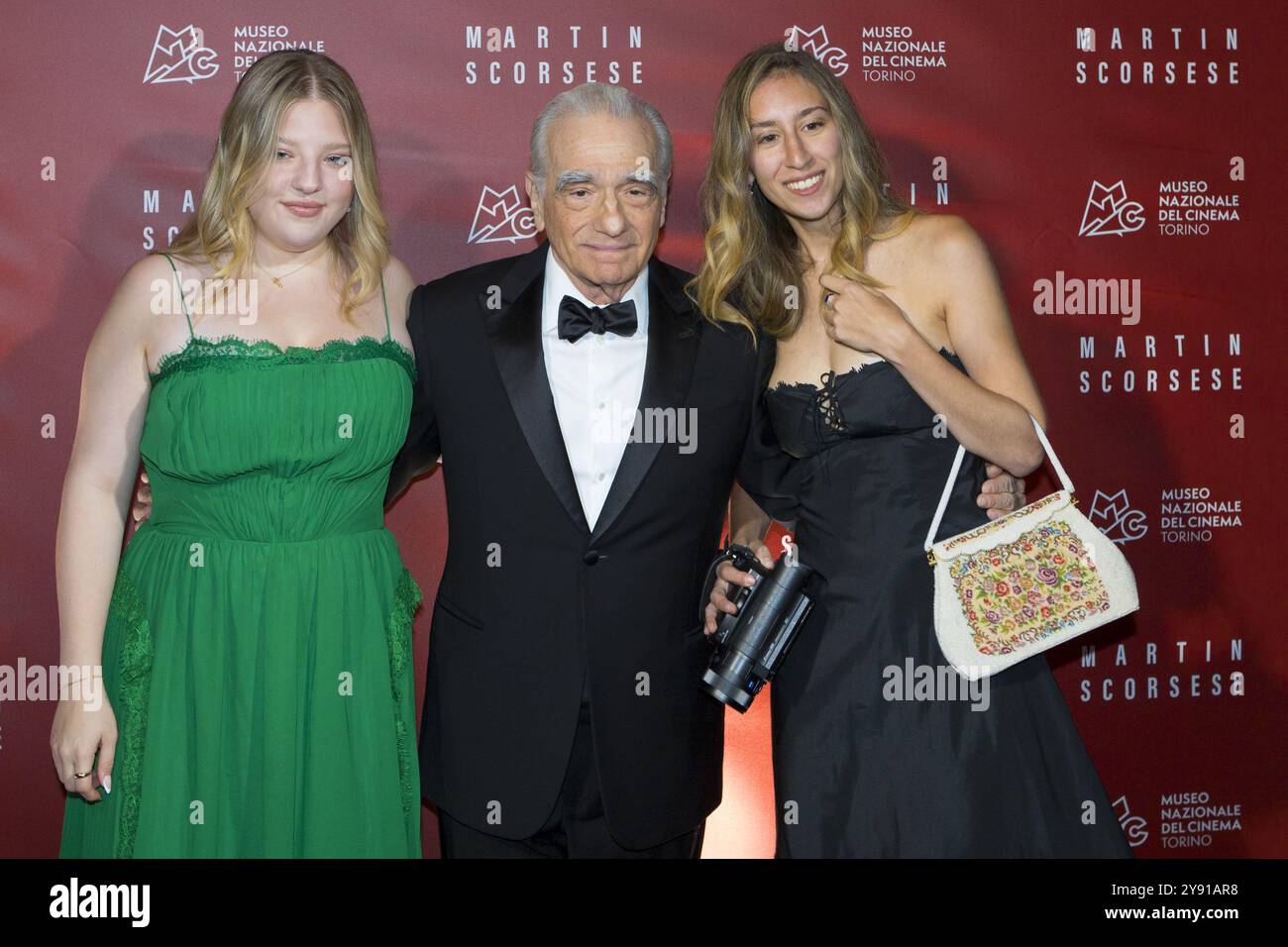 Turin, Italy. 7th October 2024. Film director Martin Scorsese (center