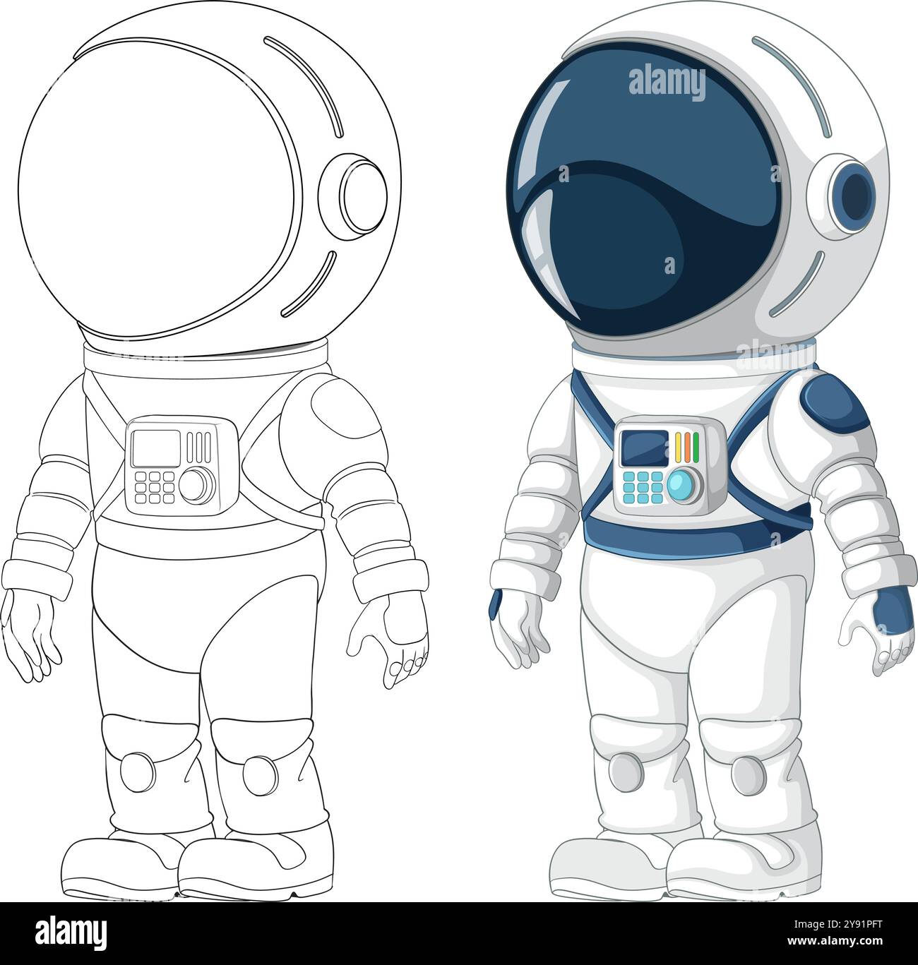 Child astronaut in space suit illustration Stock Vector Image & Art - Alamy