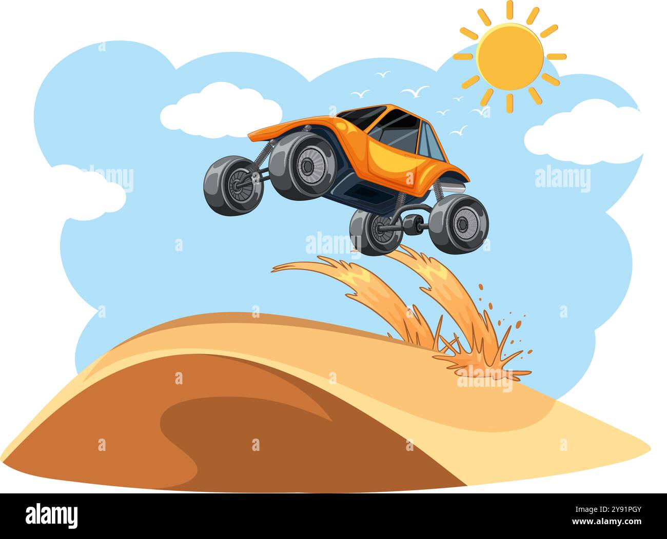 Dune buggy jump hi-res stock photography and images - Alamy
