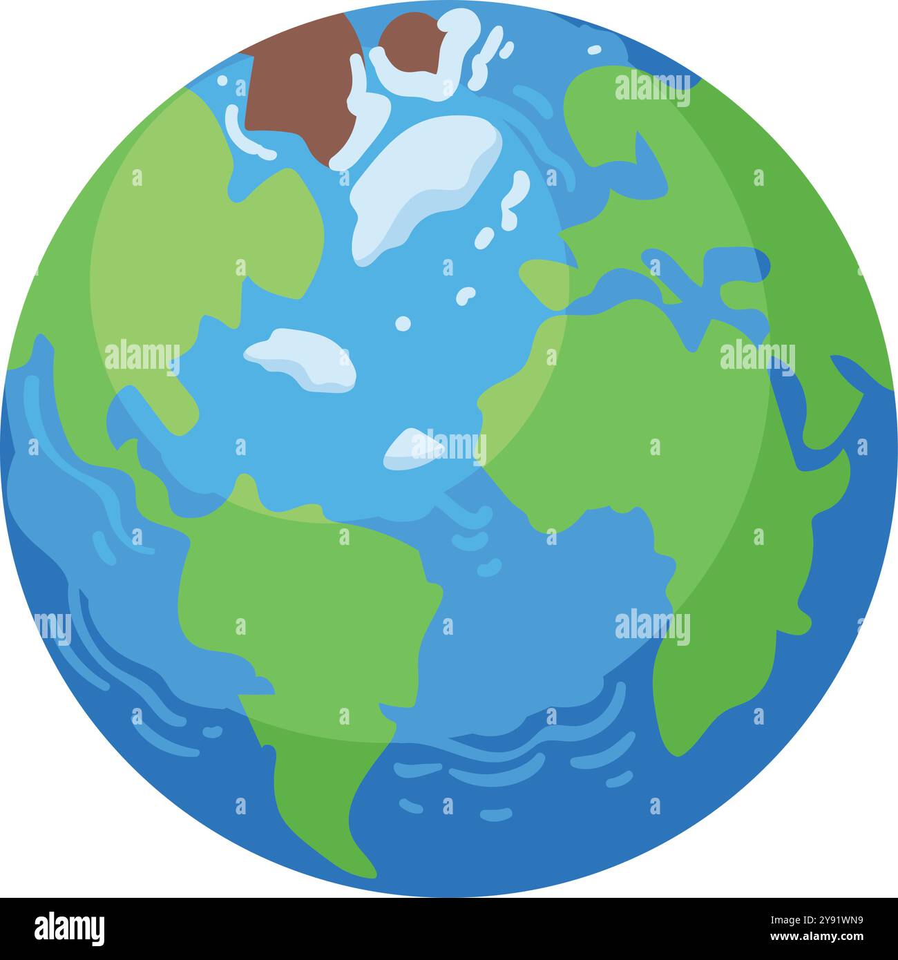 planet suffering from global warming Stock Vector