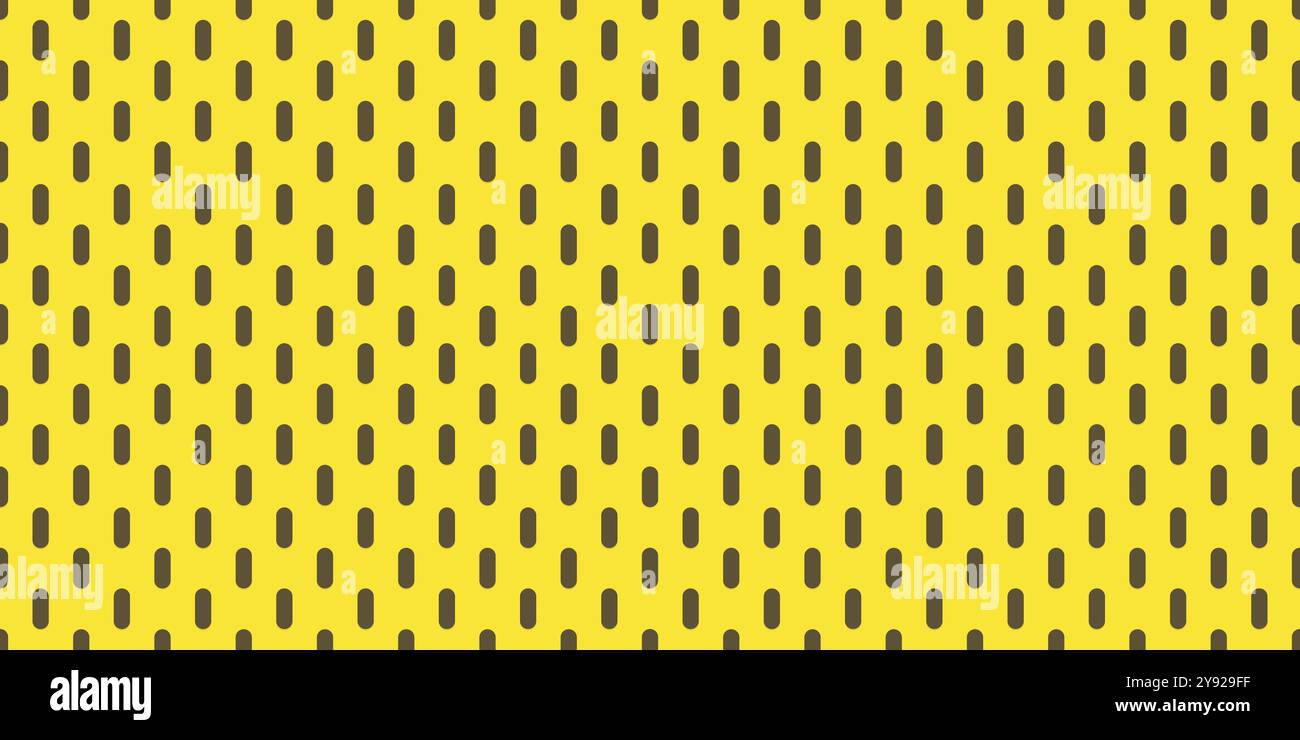 Peg board perforated texture background material with oval holes seamless pattern. Stock Vector