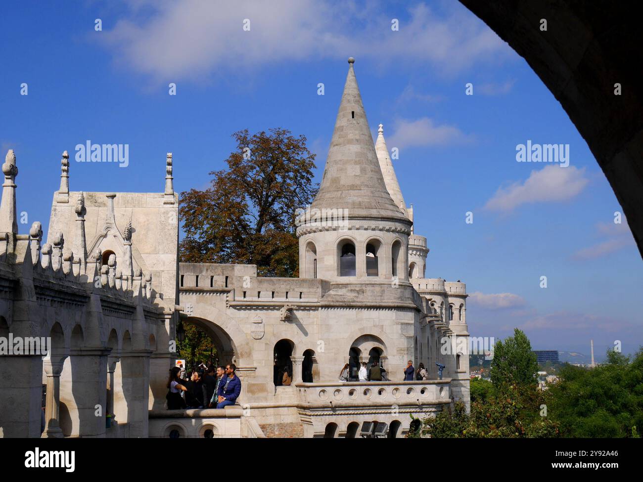 Fishermen's Bastion, Castle District, Budapest, Hungary Stock Photo