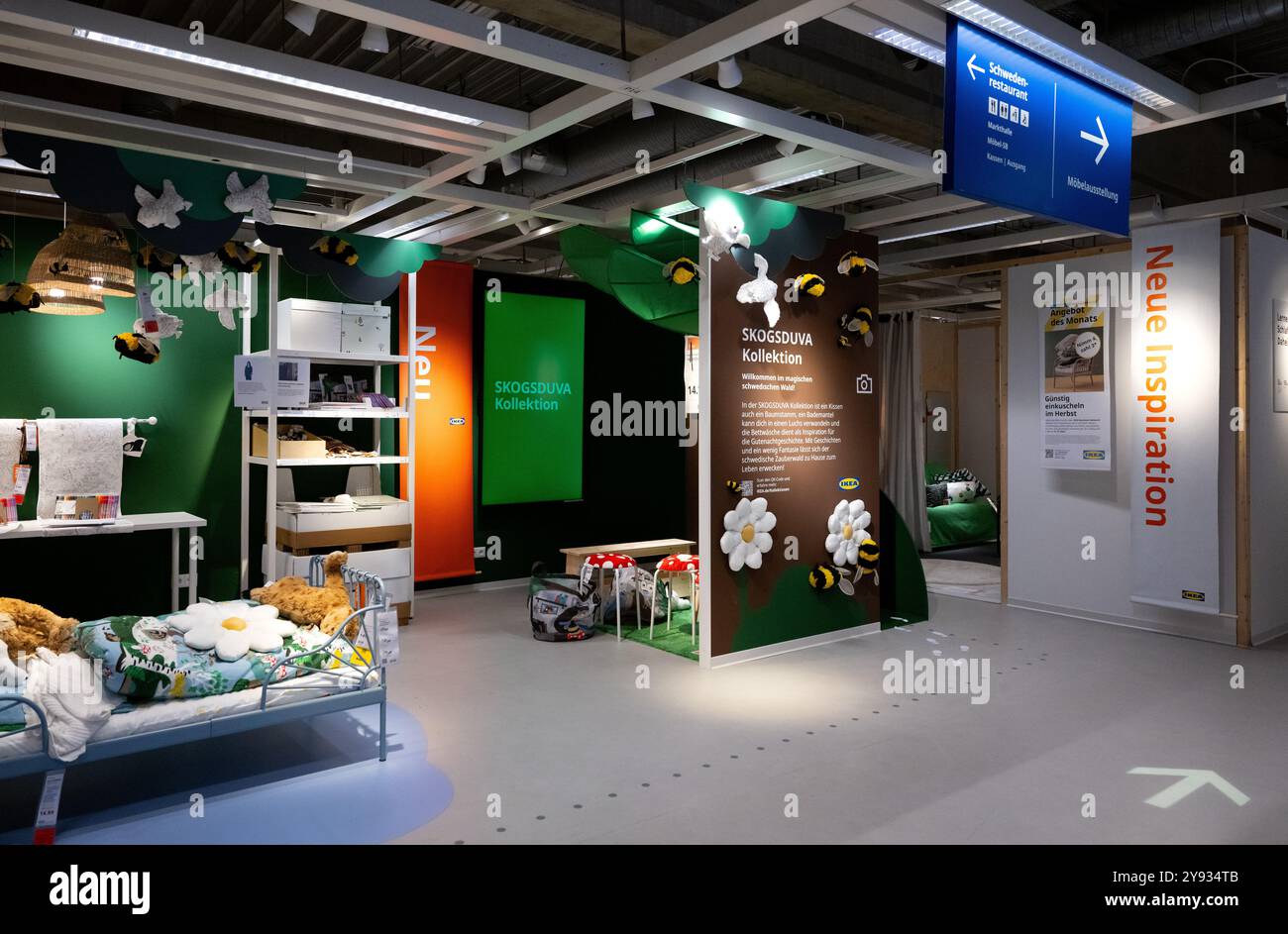 PRODUCTION - 07 October 2024, Bavaria, Eching: IKEA furniture on ...