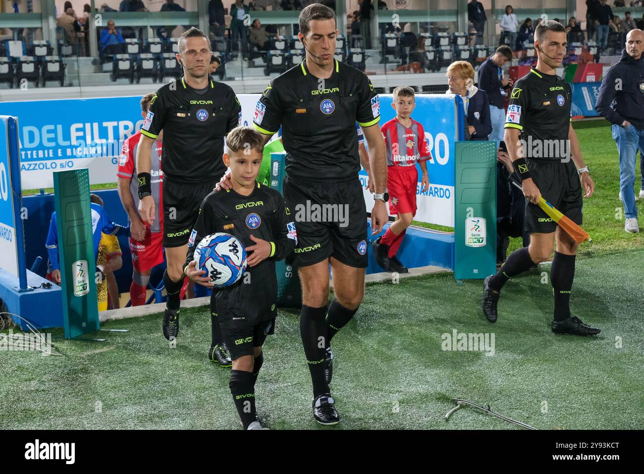 The Referee of the match, Giovanni Ayroldi of Molfetta delegation during the Italian Serie B soccer championship football match between Brescia Calcio Stock Photo