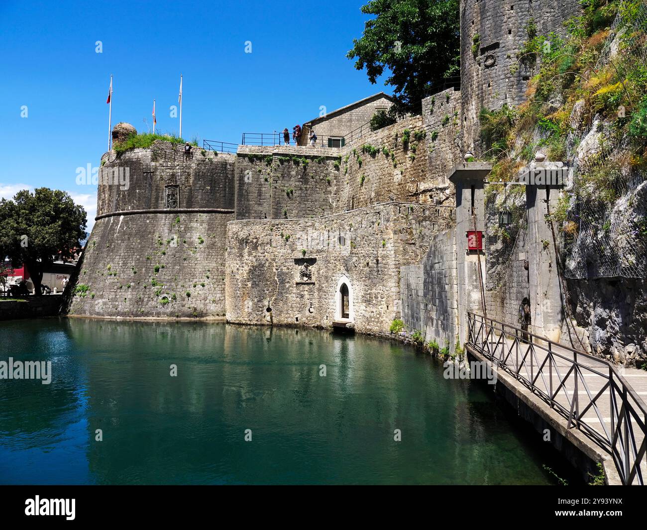 City Walls at the Gurdic Gate, Kotor, UNESCO World Heritage Site ...