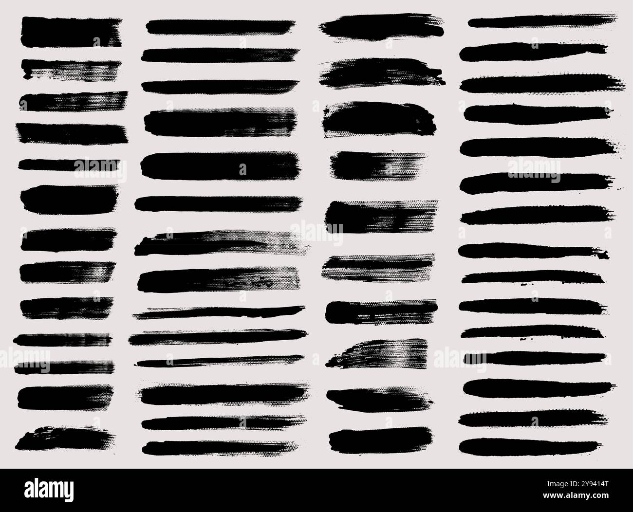 Brush strokes vector. Set of text boxes Stock Vector Image & Art - Alamy