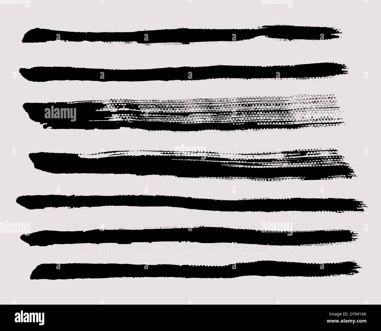 Brush strokes vector. Set of text boxes Stock Vector Image & Art - Alamy