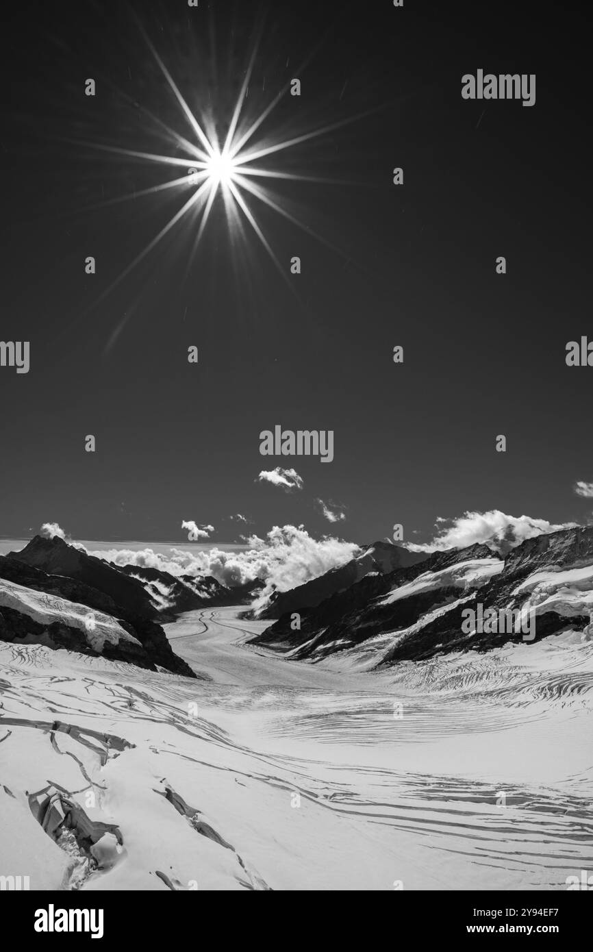 High altitude landscape snow Black and White Stock Photos & Images - Alamy
