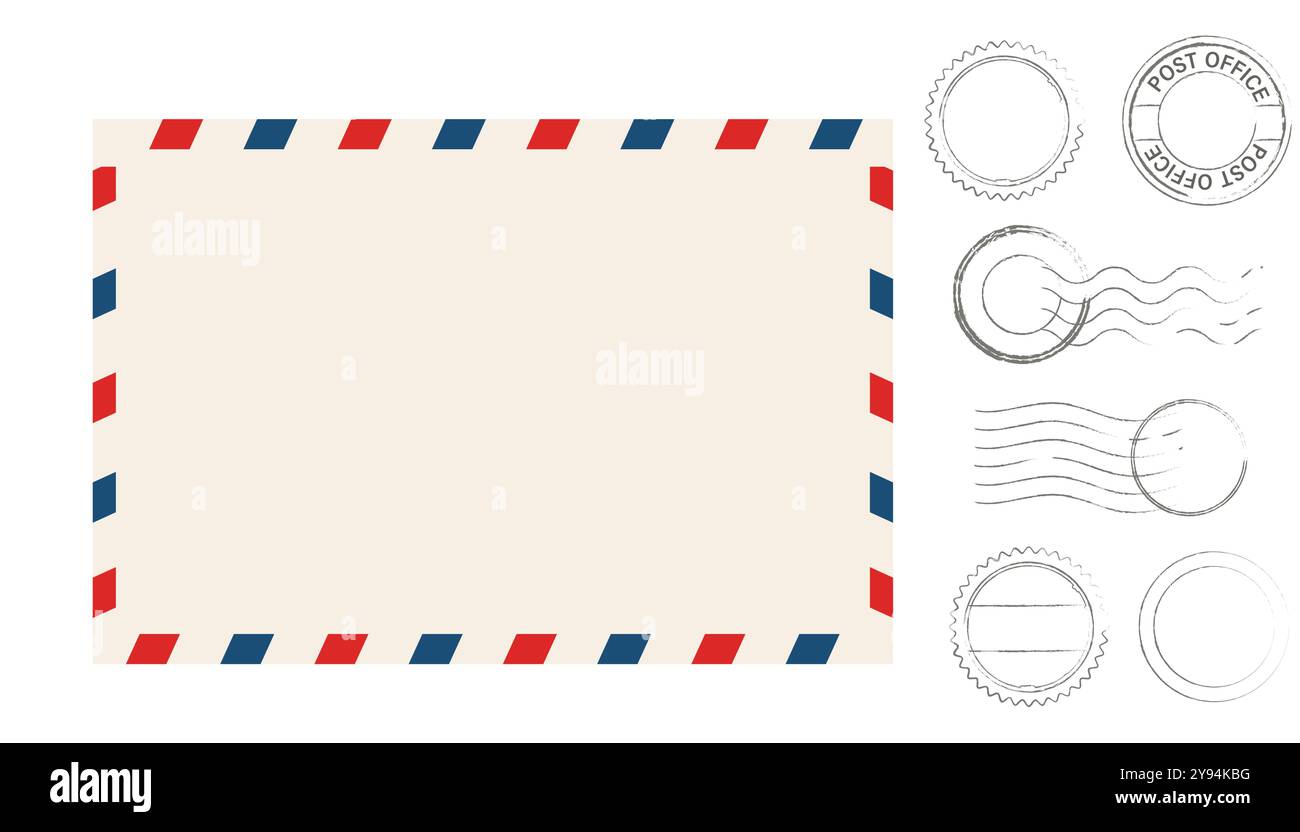 Back of red post box Stock Vector Images - Alamy