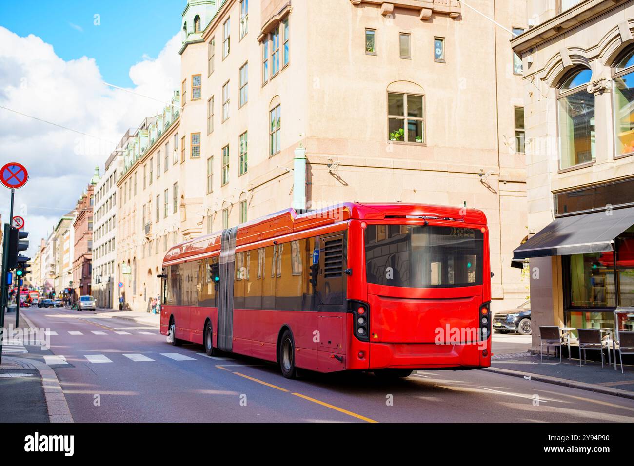 Bus 81 to Filipstad in route through Oslo Norway Stock Photo - Alamy