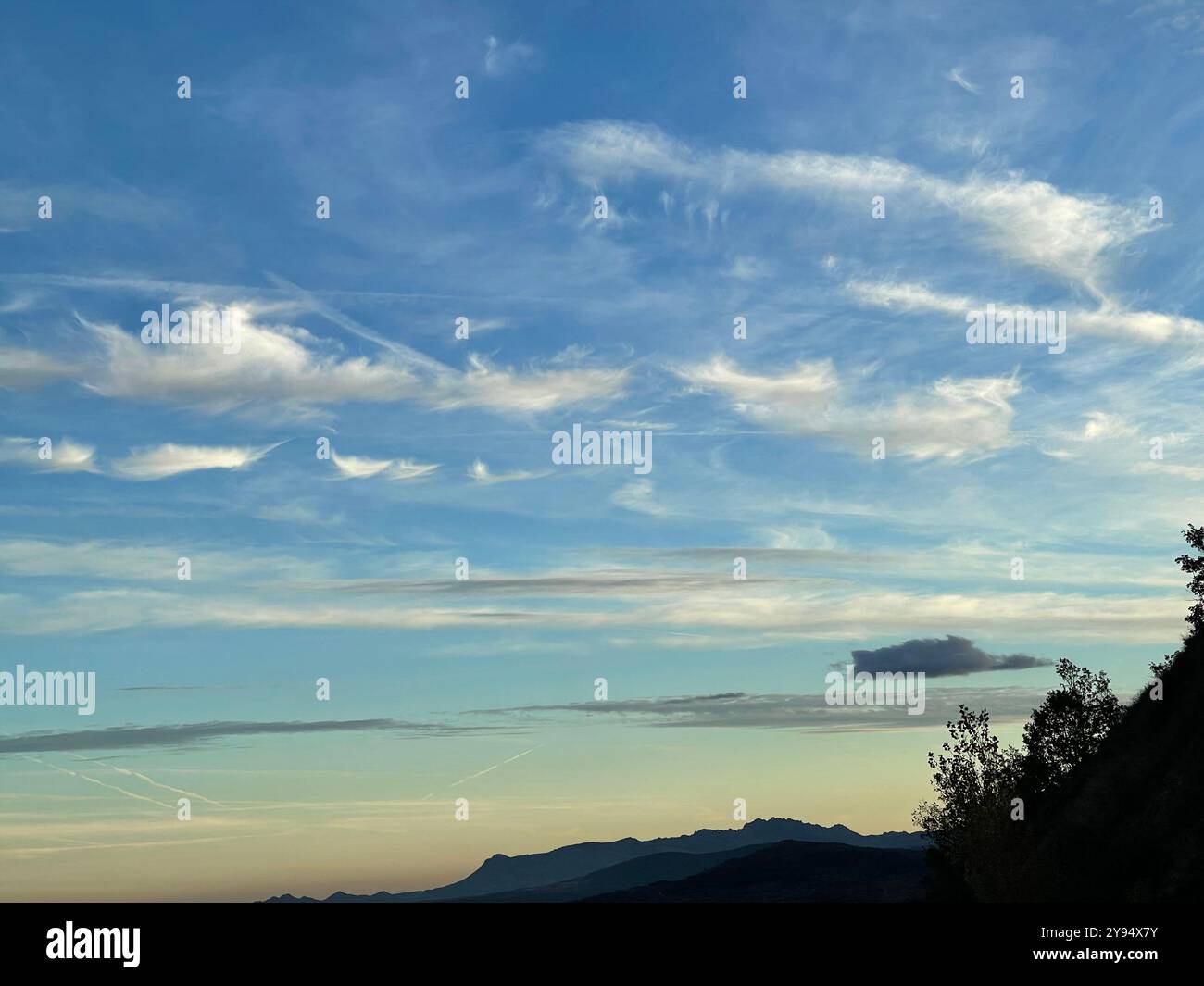 Cloudy sky. - Smartphone Captured Stock Image