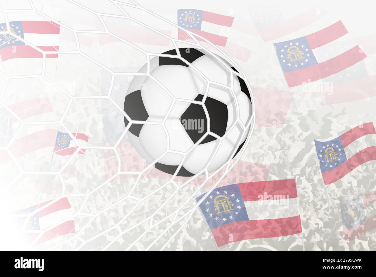 Georgia national team flag fans Stock Vector Images - Alamy