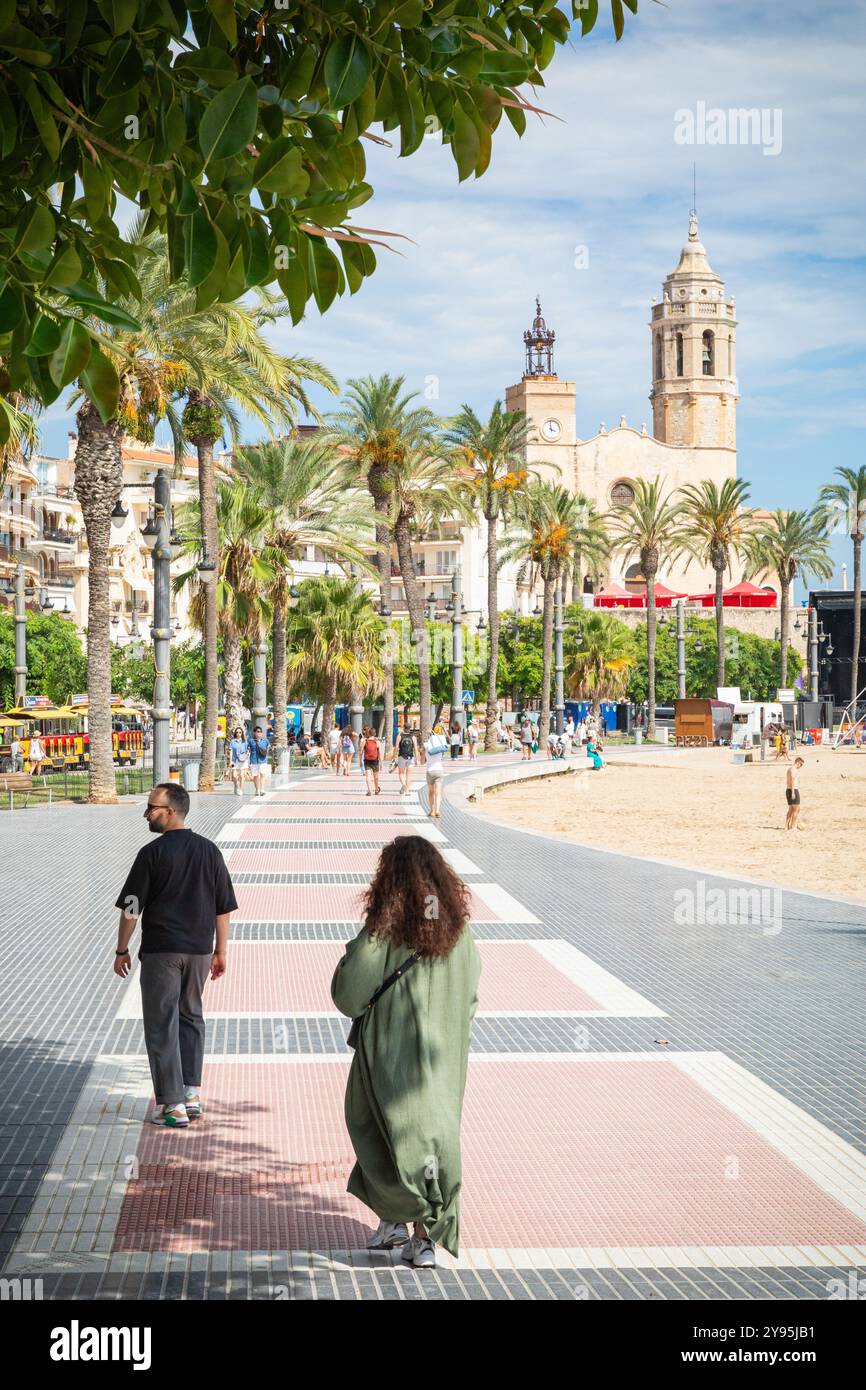 Sitges in Summer Stock Photo