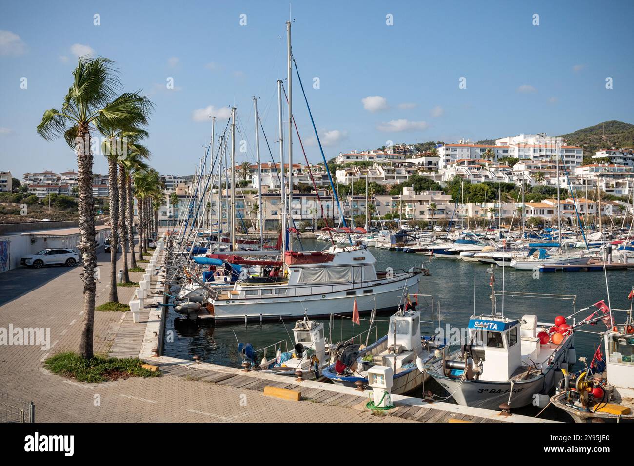 Sitges in Summer Stock Photo