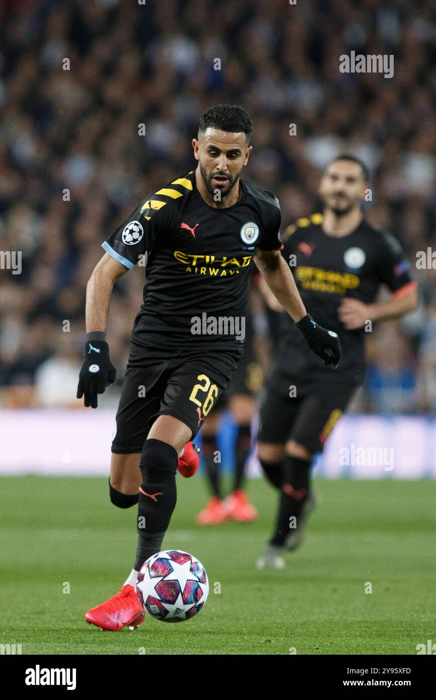 Riyad Mahrez #26 of Manchester City during the game Stock Photo