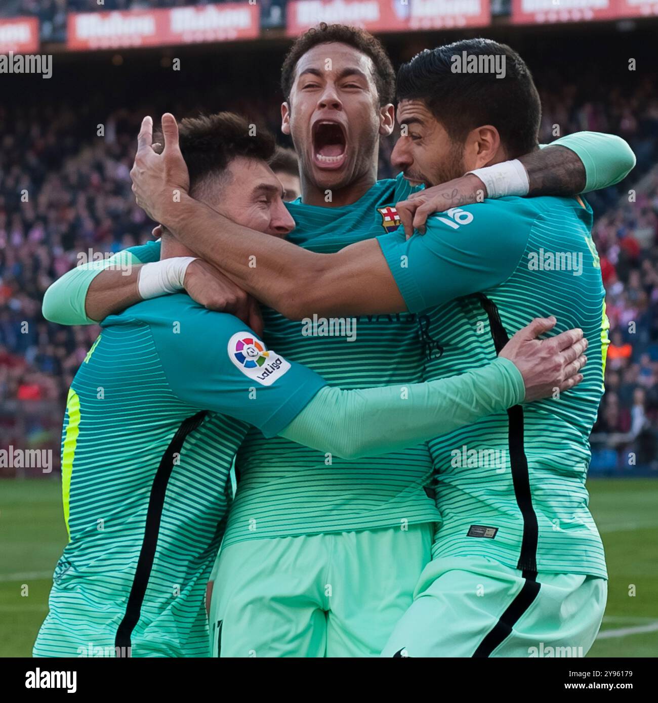 Neymar jr messi barcelona hi-res stock photography and images - Alamy