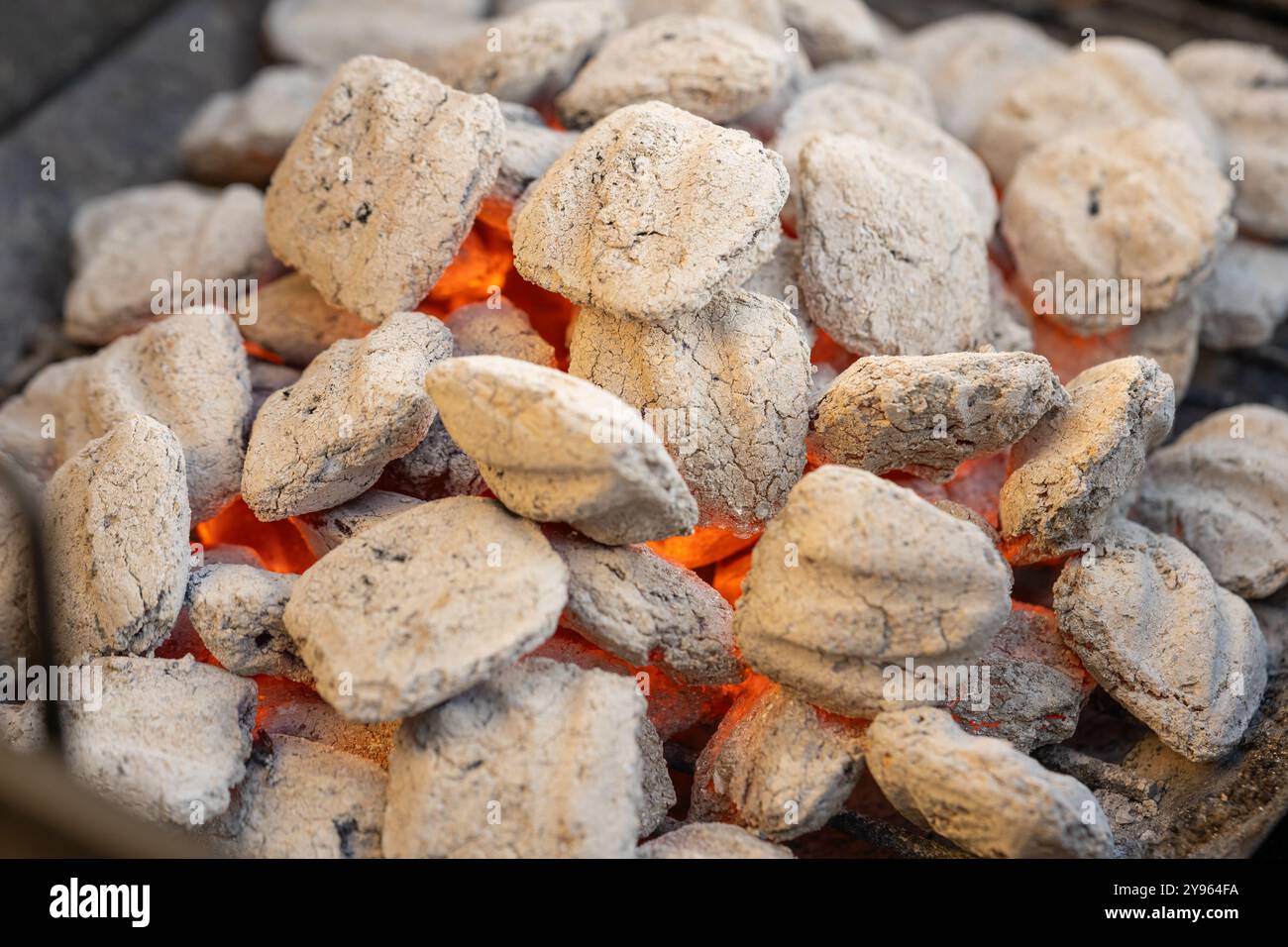 Hot coals Stock Photo