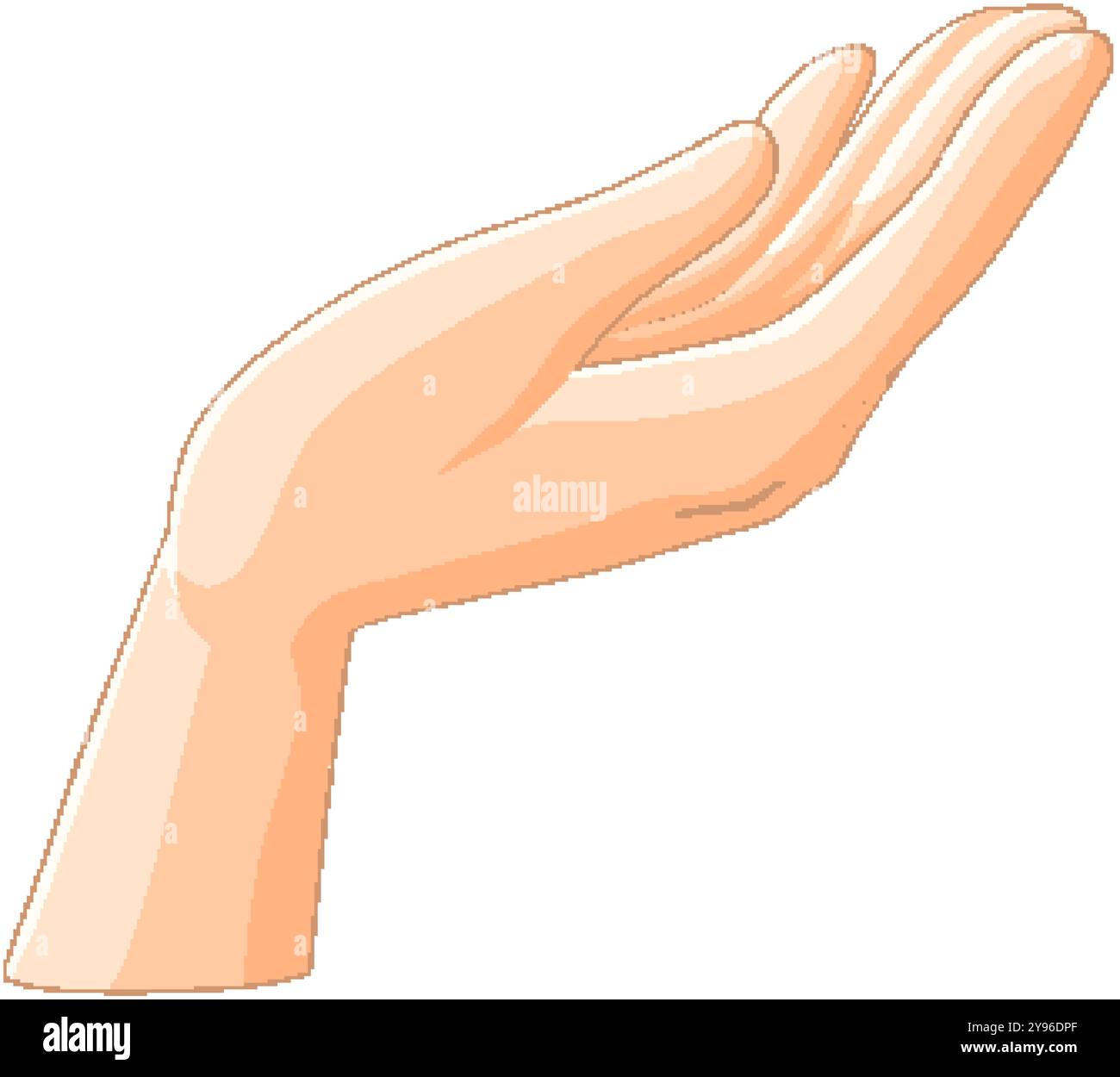 Open Hand Vector Images Hand with fingers outstretched Stock Vector Images - Alamy
