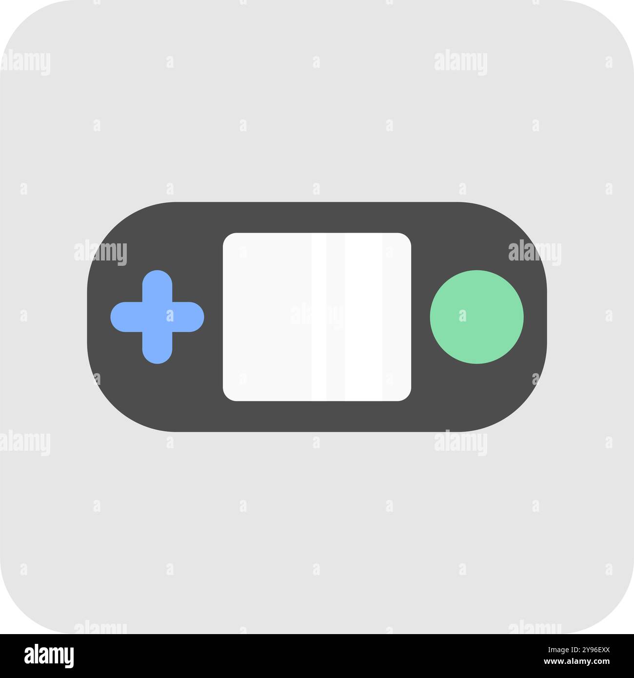 Portable video game button. Portable video game icon. Stock Vector