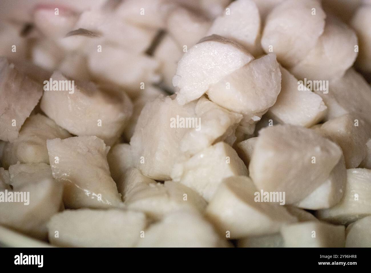 Steamed Cubed Compressed Rice as a base Stock Photo - Alamy