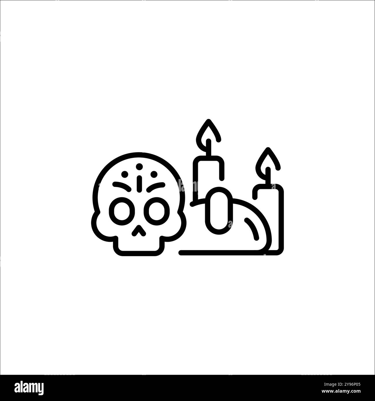 Day of the dead altar icon stock vector image art alamy