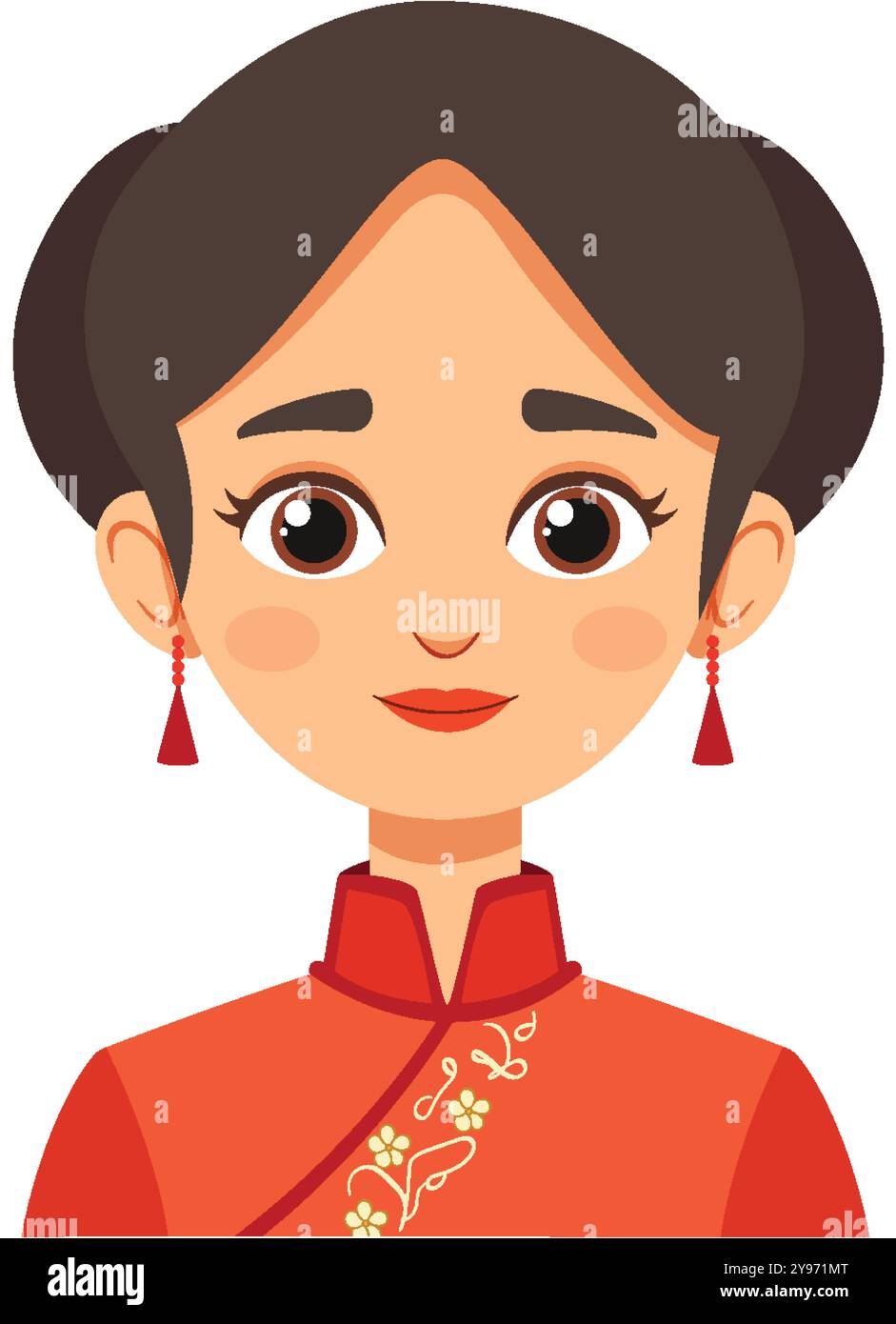 Illustration of a woman in traditional attire Stock Vector Image & Art ...